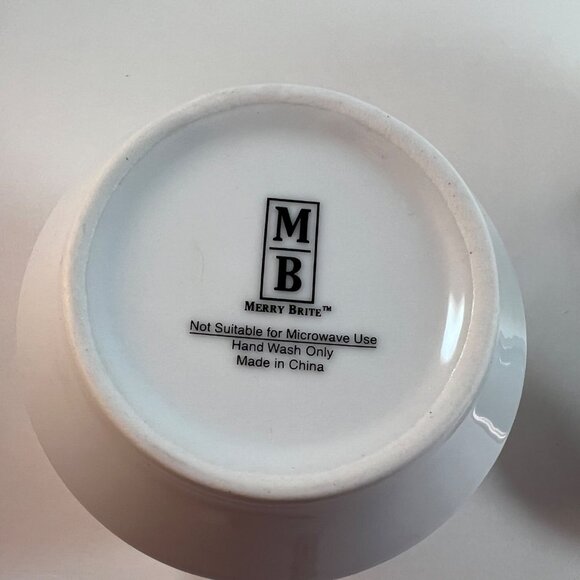 Merry Brite Sugar Bowl Creamer Set Christmas Tree Merry Christmas - Picture 6 of 11